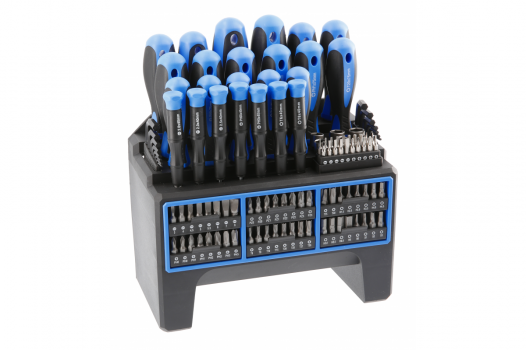 HOGERT - ZESTAW ŚRUBOKRĘTÓW - 114 SZT. STAL S2 - HT1S099