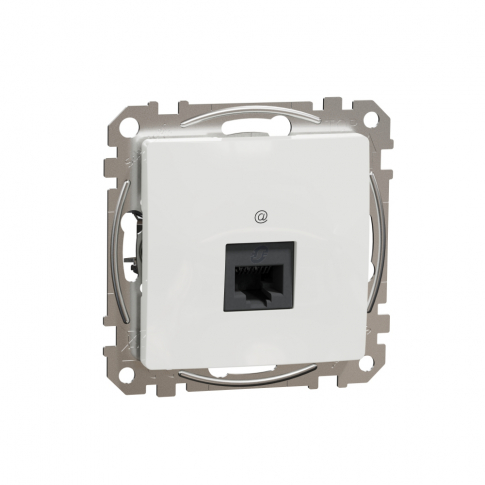 SCHNEIDER ELECTRIC - GNIAZDO KOMPUTEROWE POJEDYNCZE RJ45 KAT.5E UTP BIAŁY SEDNA DESIGN - SDD111451