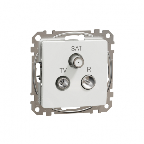 SCHNEIDER ELECTRIC - GNIAZDO ANTENOWE R/TV/SAT KOŃCOWE 4DB BIAŁE SEDNA DESIGN - SDD111481