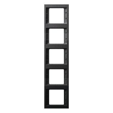 HAGER - RAMKA PIĘCIOKROTNA PIONOWA ANTRACYT MAT LAKIEROWANY K.1 - 13537006