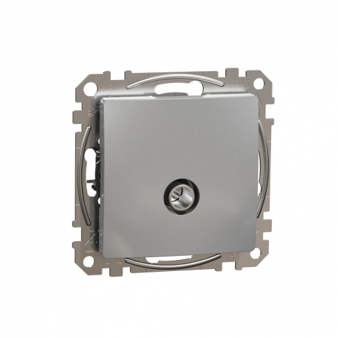 SCHNEIDER ELECTRIC - Gniazdo TV końcowe (4dB), srebrne aluminium Sedna Design - SDD113471