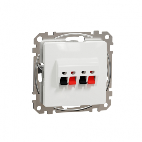 SCHNEIDER ELECTRIC - GNIAZDO GŁOŚNIKOWE PODWÓJNE BIAŁY SEDNA DESIGN - SDD111411