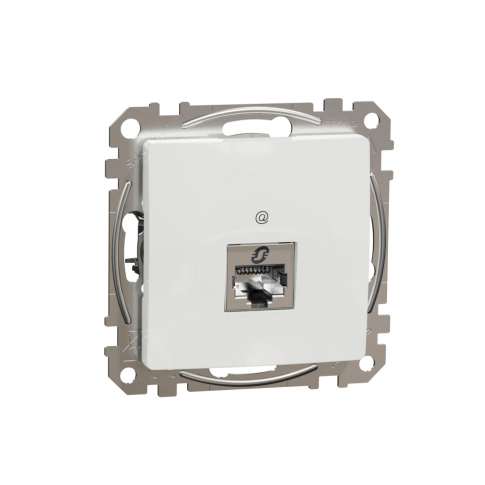 SCHNEIDER ELECTRIC - Sedna Design, Gniazdo komputerowe RJ45 kat.5e STP, białe - SDD111451S
