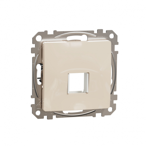 SCHNEIDER ELECTRIC - Sedna Design, Płytka centralna do wkładów Keystone (HDMI, VGA, RJ45, RJ11), beżowy - SDD112421
