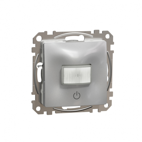 SCHNEIDER ELECTRIC - Sedna Design, Czujnik ruchu z łącznikiem, srebrne aluminium - SDD113504