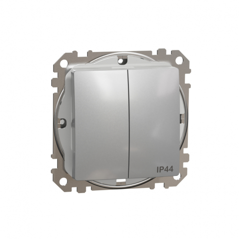 SCHNEIDER ELECTRIC - Sedna Design, Łącznik świeznikowy IP44, srebrne aluminium - SDD213105
