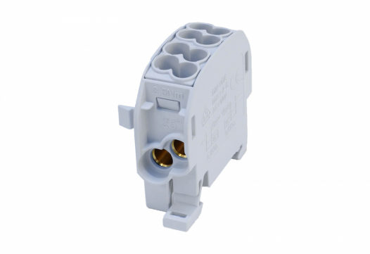 SIMET - BLOK ROZDZIELCZY ODGAŁĘŹNY SCB 25 CU 80110 SIMBLOCK SZARY - 81503002