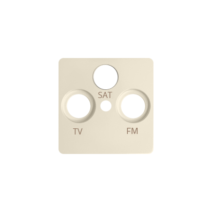 KONTAKT SIMON - Pokrywa gniazda R-TV-SAT; beż - 82037-31