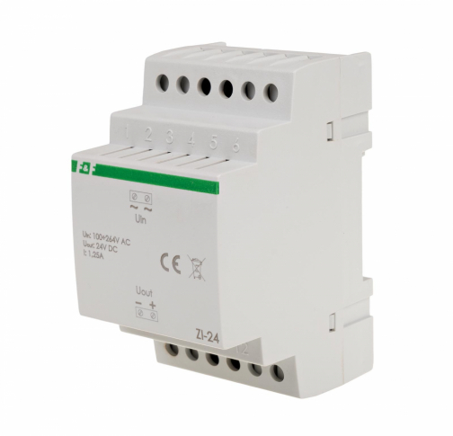 F&F - Zasilacz impulsowy ZI-24 24V DC 1,25 A - ZI-24