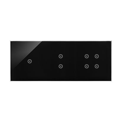 KONTAKT SIMON - Panel dotykowy S54 Touch, 3 moduły, 1 pole dotykowe + 2 pole dotykowe pionowe + 4 pola dotykowe, zastygła lawa - DSTR3134/73