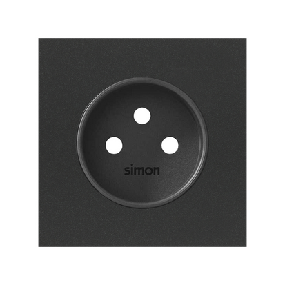 KONTAKT SIMON - Pokrywa gniazda pojedynczego; czarny mat - 10000068-238