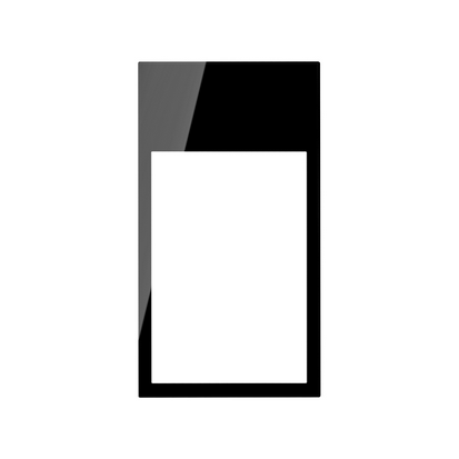 KONTAKT SIMON - Ramka minimal pionowa 2-krotna, 3x1/2; czarny - 10002621-138