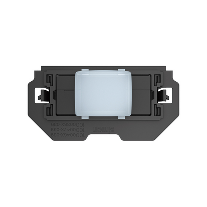 KONTAKT SIMON - Czujnik ruchu z białą soczewką (mechanizm 1/2), 8m. 105 st., 15sek - 10 min. LED-50W, 230 V~, zaciski śrubowe - 10001343-039