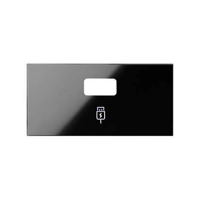 KONTAKT SIMON - Pokrywa ładowarki USB dla ref.10000380-039; czarny - 10001097-138