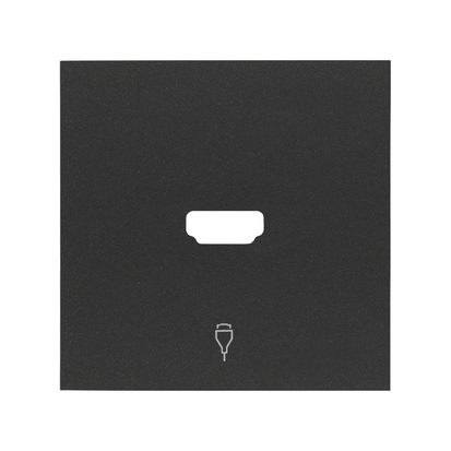 KONTAKT SIMON - Pokrywa gniazdo HDMI pojedynczego; czarny mat - 10001094-238
