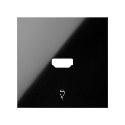 KONTAKT SIMON - Pokrywa gniazdo HDMI pojedynczego; czarny - 10001094-138