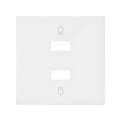 KONTAKT SIMON - Pokrywa do gniazda USB podwójnego; biały mat - 10001090-230