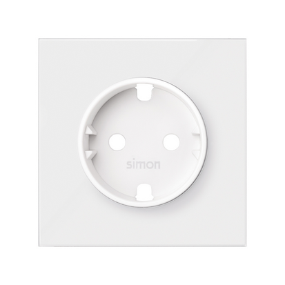 KONTAKT SIMON - Pokrywa do gniazda schuko; biały mat - 10000041-230