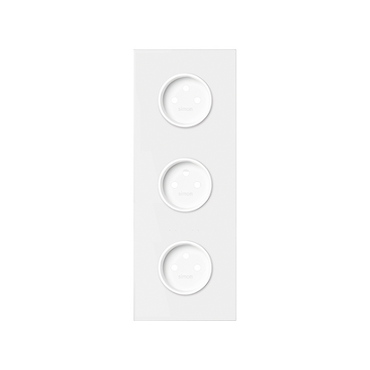 KONTAKT SIMON - Panel 3-krotny: 3 gniazda; czarny mat - 10020302-238