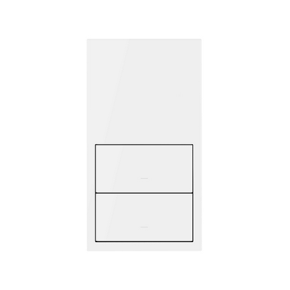 KONTAKT SIMON - Panel 2-krotny: 2 klawisze; biały mat - 10020213-230