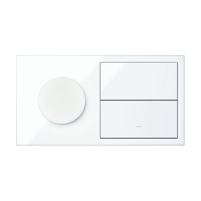KONTAKT SIMON - Panel 2-krotny IP44: 1 gniazdo + 1 klawisze; biały - 10020192-130
