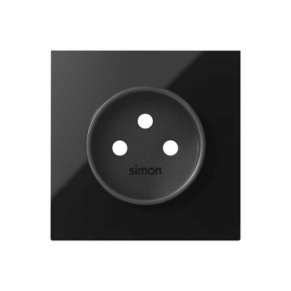 KONTAKT SIMON - Panel 1-krotny: 1 gniazdo zasilające; czarny - 10020120-138