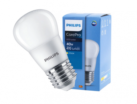 SIGNIFY ŹRÓDŁA - ŻARÓWKA LED E27 P45 5W 470LM 2700K KULKA COREPRO LUSTRE - 8719514312623