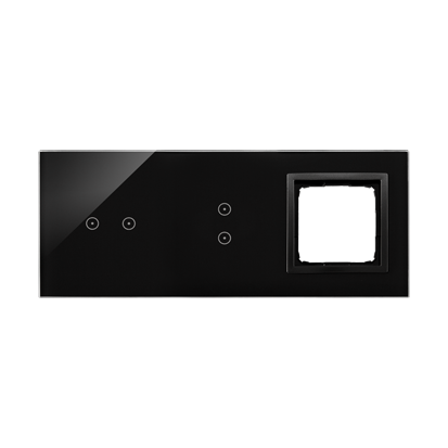 KONTAKT SIMON - PANEL DOTYKOWY S54 TOUCH, 3 MODUŁY, 2 POLA DOTYKOWE POZIOME + 2 POLA DOTYKOWE PIONOWE + 1 OTWÓR NA OSPRZĘT S54, WULKANICZNA LAWA - DSTR3230/75