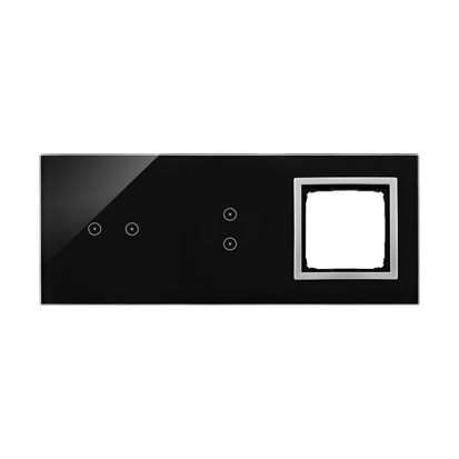 KONTAKT SIMON - PANEL DOTYKOWY S54 TOUCH, 3 MODUŁY, 2 POLA DOTYKOWE POZIOME + 2 POLA DOTYKOWE PIONOWE + 1 OTWÓR NA OSPRZĘT S54, KSIĘŻYCOWA LAWA - DSTR3230/74