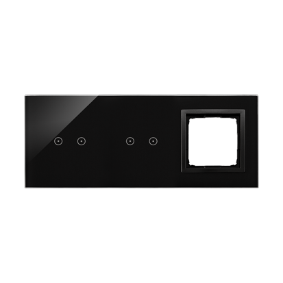 KONTAKT SIMON - PANEL DOTYKOWY S54 TOUCH, 3 MODUŁY, 2 POLA DOTYKOWE POZIOME + 2 POLA DOTYKOWE POZIOME + 1 OTWÓR NA OSPRZĘT S54, WULKANICZNA LAWA - DSTR3220/75