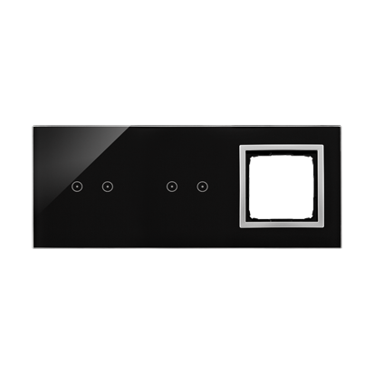 KONTAKT SIMON - PANEL DOTYKOWY S54 TOUCH, 3 MODUŁY, 2 POLA DOTYKOWE POZIOME + 2 POLA DOTYKOWE POZIOME + 1 OTWÓR NA OSPRZĘT S54, KSIĘŻYCOWA LAWA - DSTR3220/74