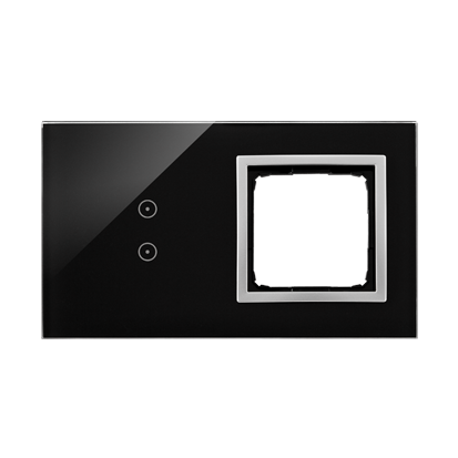 KONTAKT SIMON - PANEL DOTYKOWY S54 TOUCH, 2 MODUŁY, 2 POLA DOTYKOWE PIONOWE + 1 OTWÓR NA OSPRZĘT S54, KSIĘŻYCOWA LAWA - DSTR230/74