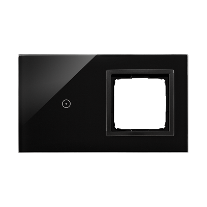 KONTAKT SIMON - PANEL DOTYKOWY S54 TOUCH, 2 MODUŁY, 1 POLE DOTYKOWE + 1 OTWÓR NA OSPRZĘT S54, WULKANICZNA LAWA - DSTR210/75