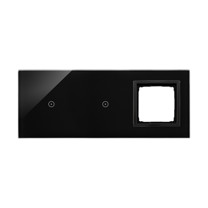 KONTAKT SIMON - PANEL DOTYKOWY S54 TOUCH, 3 MODUŁY, 1 POLE DOTYKOWE + 1 POLE DOTYKOWE, + 1 OTWÓR NA OSPRZĘT S54, WULKANICZNA LAWA - DSTR3110/75