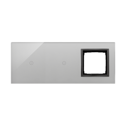 KONTAKT SIMON - PANEL DOTYKOWY S54 TOUCH, 3 MODUŁY, 1 POLE DOTYKOWE + 1 POLE DOTYKOWE, + 1 OTWÓR NA OSPRZĘT S54, BURZOWA CHMURA - DSTR3110/72