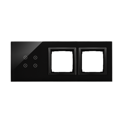 KONTAKT SIMON - PANEL DOTYKOWY S54 TOUCH, 3 MODUŁY, 4 POLA DOTYKOWE + 2 OTWORY NA OSPRZĘTY S54, WULKANICZNA LAWA - DSTR3400/75