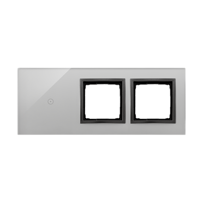 KONTAKT SIMON - PANEL DOTYKOWY S54 TOUCH, 3 MODUŁY, 1 POLE DOTYKOWE + 2 OTWORY NA OSPRZĘTY S54, BURZOWA CHMURA - DSTR3100/72