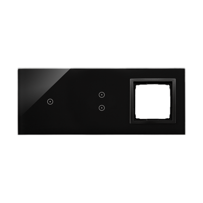 KONTAKT SIMON - PANEL DOTYKOWY S54 TOUCH, 3 MODUŁY, 1 POLE DOTYKOWE + 2 POLA DOTYKOWE PIONOWE + 1 OTWÓR NA OSPRZĘT S54, WULKANICZNA LAWA - DSTR3130/75