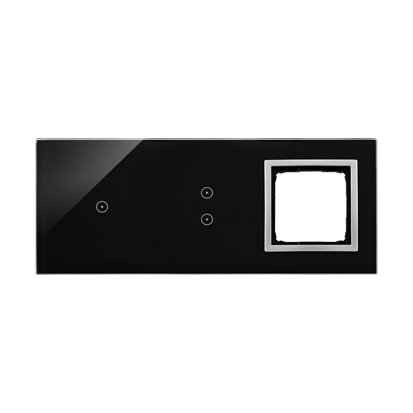 KONTAKT SIMON - PANEL DOTYKOWY S54 TOUCH, 3 MODUŁY, 1 POLE DOTYKOWE + 2 POLA DOTYKOWE PIONOWE + 1 OTWÓR NA OSPRZĘT S54, KSIĘŻYCOWA LAWA - DSTR3130/74