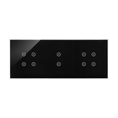 KONTAKT SIMON - PANEL DOTYKOWY S54 TOUCH, 3 MODUŁY, 4 POLA DOTYKOWE + 2 POLA DOTYKOWE PIONOWE + 4 POLA DOTYKOWE, ZASTYGŁA LAWA - DSTR3434/73