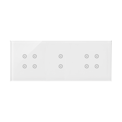 KONTAKT SIMON - PANEL DOTYKOWY S54 TOUCH, 3 MODUŁY, 4 POLA DOTYKOWE + 2 POLA DOTYKOWE PIONOWE + 4 POLA DOTYKOWE, BIAŁA PERŁA - DSTR3434/70