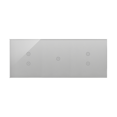 KONTAKT SIMON - PANEL DOTYKOWY S54 TOUCH, 3 MODUŁY, 2 POLA DOTYKOWE PIONOWE +1 POLE DOTYKOWE + 2 POLA DOTYKOWE PIONOWE, SREBRNA MGŁA - DSTR3313/71