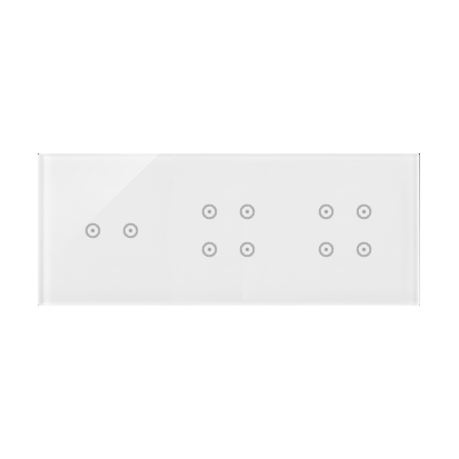 KONTAKT SIMON - PANEL DOTYKOWY S54 TOUCH, 3 MODUŁY, 2 POLA DOTYKOWE POZIOME + 4 POLA DOTYKOWE + 4 POLA DOTYKOWE, BIAŁA PERŁA - DSTR3244/70