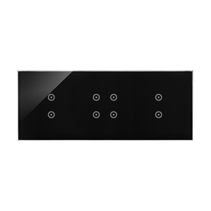 KONTAKT SIMON - PANEL DOTYKOWY S54 TOUCH, 3 MODUŁY, 2 POLA DOTYKOWE PIONOWE + 4 POLA DOTYKOWE + 2 POLA DOTYKOWE PIONOWE, ZASTYGŁA LAWA - DSTR3343/73