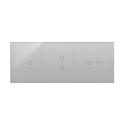 KONTAKT SIMON - PANEL DOTYKOWY S54 TOUCH, 3 MODUŁY, 1 POLE DOTYKOWE + 2 POLA DOTYKOWE PIONOWE + 2 POLA DOTYKOWE POZIOME, SREBRNA MGŁA - DSTR3132/71