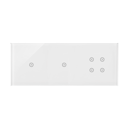 KONTAKT SIMON - PANEL DOTYKOWY S54 TOUCH, 3 MODUŁY, 1 POLE DOTYKOWE + 1 POLE DOTYKOWE + 4 POLA DOTYKOWE, BIAŁA PERŁA - DSTR3114/70
