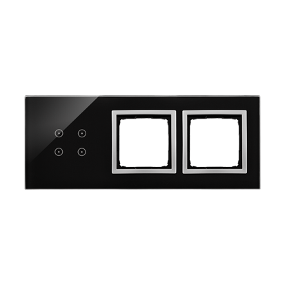 KONTAKT SIMON - PANEL DOTYKOWY S54 TOUCH, 3 MODUŁY, 4 POLA DOTYKOWE + 2 OTWORY NA OSPRZĘTY S54, KSIĘŻYCOWA LAWA - DSTR3400/74