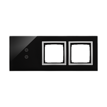 KONTAKT SIMON - PANEL DOTYKOWY S54 TOUCH, 3 MODUŁY, 2 POLA DOTYKOWE PIONOWE + 2 OTWORY NA OSPRZĘTY S54, KSIĘŻYCOWA LAWA - DSTR3300/74