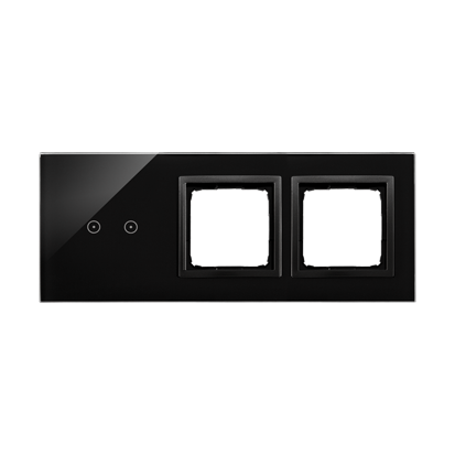 KONTAKT SIMON - PANEL DOTYKOWY S54 TOUCH, 3 MODUŁY, 2 POLA DOTYKOWE POZIOME + 2 OTWORY NA OSPRZĘTY S54, WULKANICZNA LAWA - DSTR3200/75