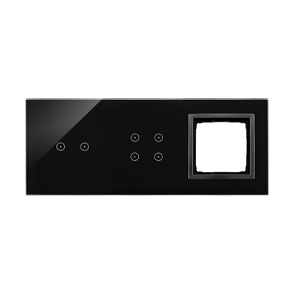 KONTAKT SIMON - PANEL DOTYKOWY S54 TOUCH, 3 MODUŁY, 2 POLA DOTYKOWE POZIOME + 4 POLA DOTYKOWE + 1 OTWÓR NA OSPRZĘT S54, ZASTYGŁA LAWA - DSTR3240/73